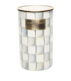 MacKenzie-Childs Sterling Check utensil holder 21.5cm, imported from the UK