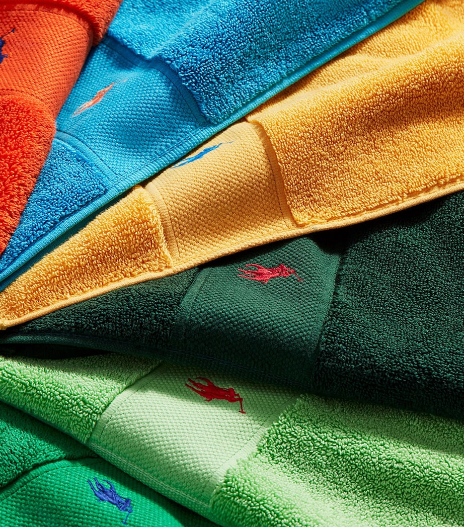 Ralph Lauren Polo Player bath sheet 90cm x 160cm, imported from the UK