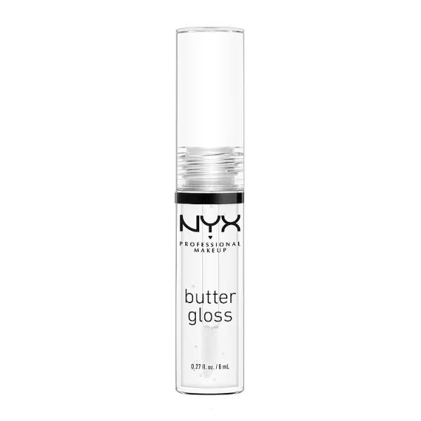 NYX Professional Makeup Lip Gloss Clear Butter Gloss, imported from the UK