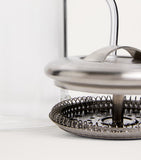 Medium-Sized Glass Tea Pot with Silver Lid 450ml