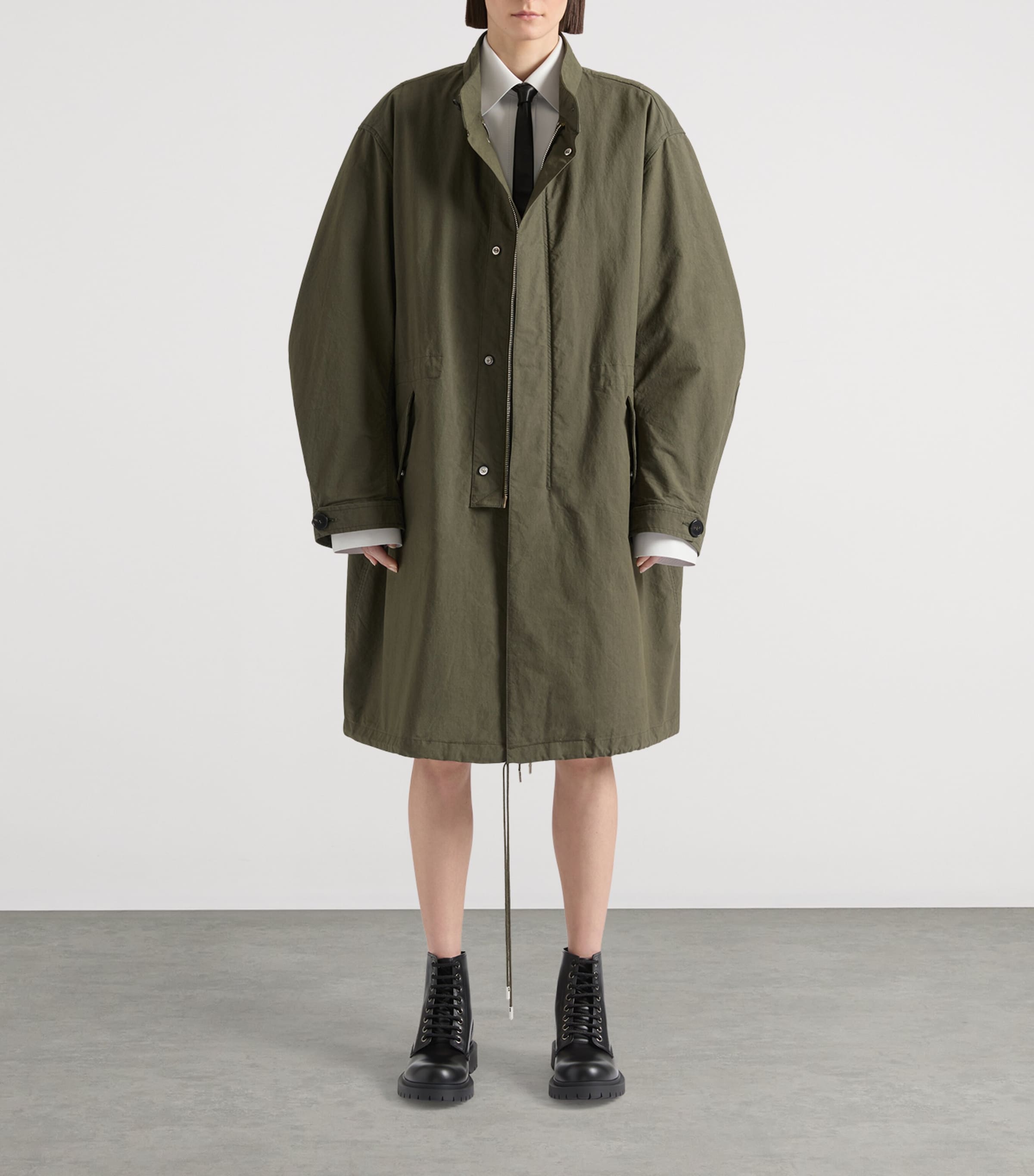 Givenchy oversized longline parka, UK version