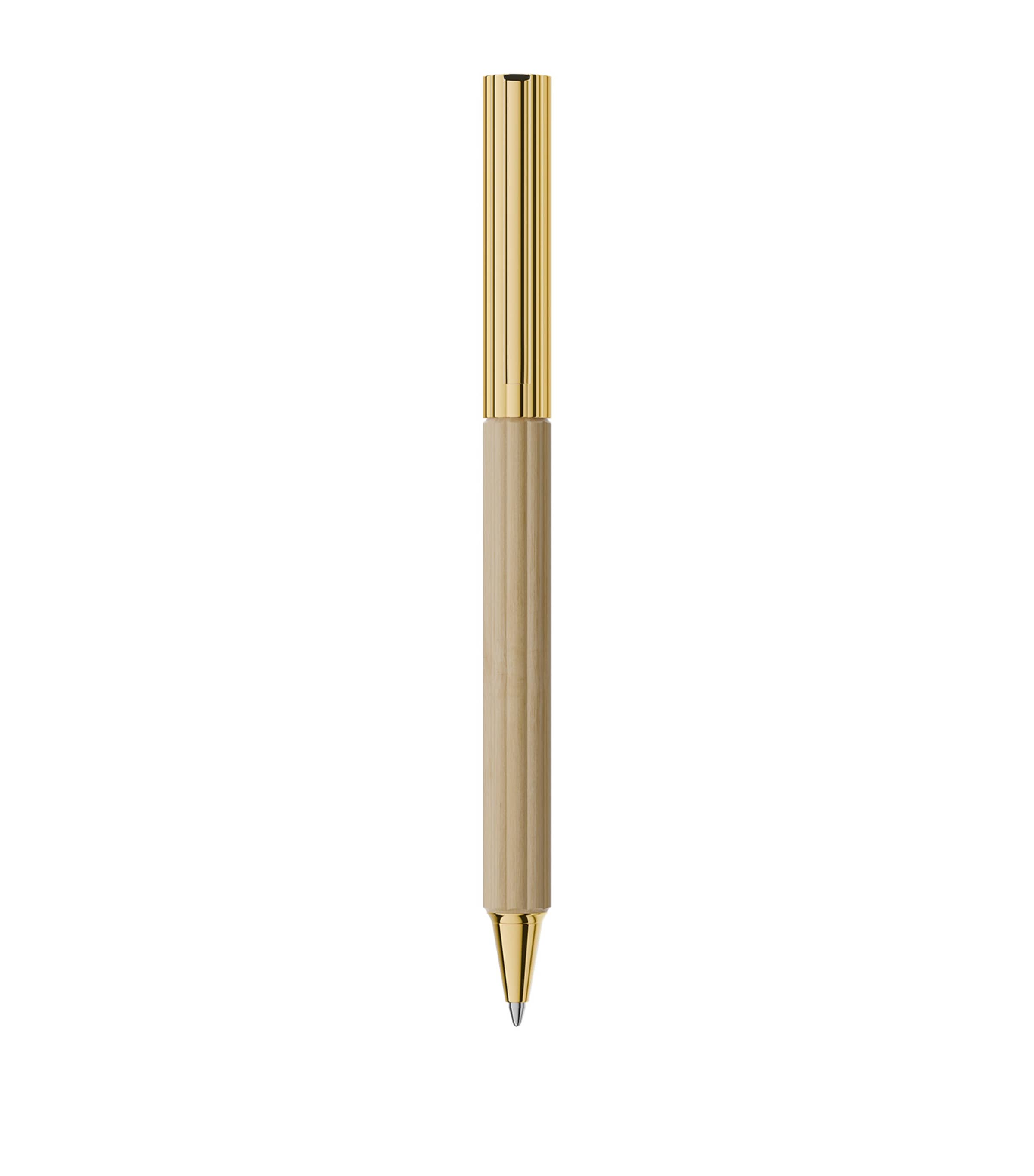 Graf von Faber-Castell Gold-Trim Hornbeam Wood Bloom ballpoint pen, UK version
