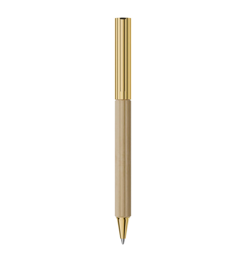Graf von Faber-Castell Gold-Trim Hornbeam Wood Bloom ballpoint pen, UK version