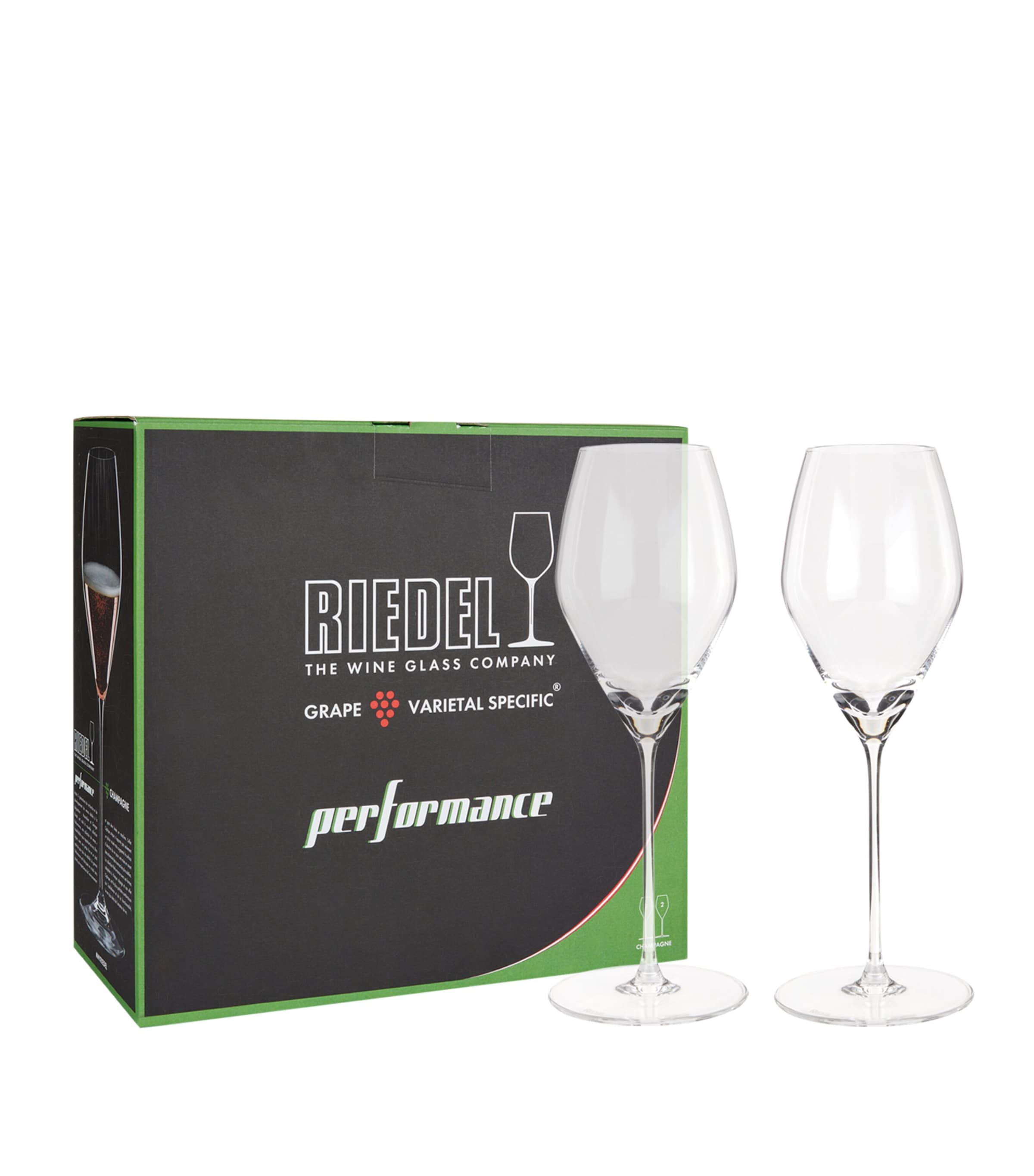 Riedel Crystal Performance Champagne Flutes 375ml, imported from the UK
