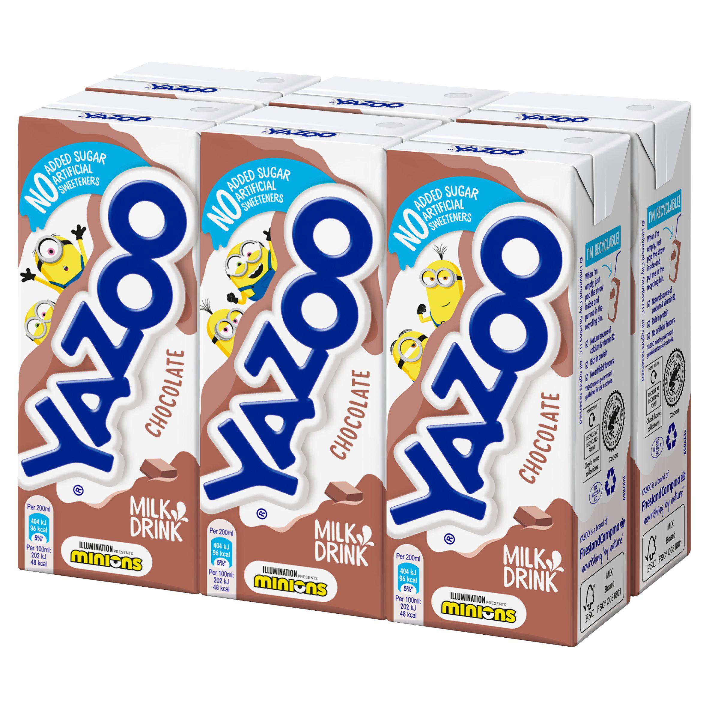 Yazoo Chocolate Milk Drink 6x200ml All juice & smoothies Sainsburys   