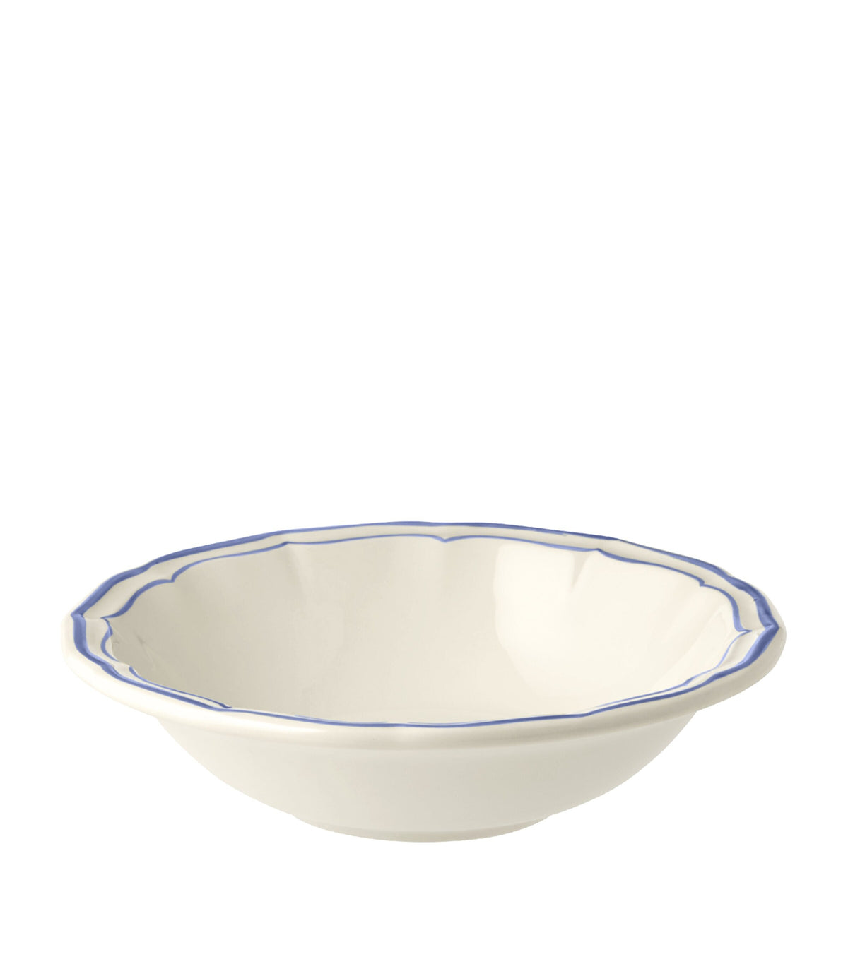 Gien Filet Bleu cereal bowls set of 4 18cm, UK version