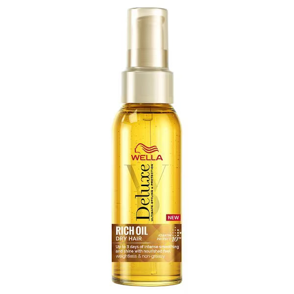 Wella Deluxe Rich Hair Oil 100ml bottle (British brand)