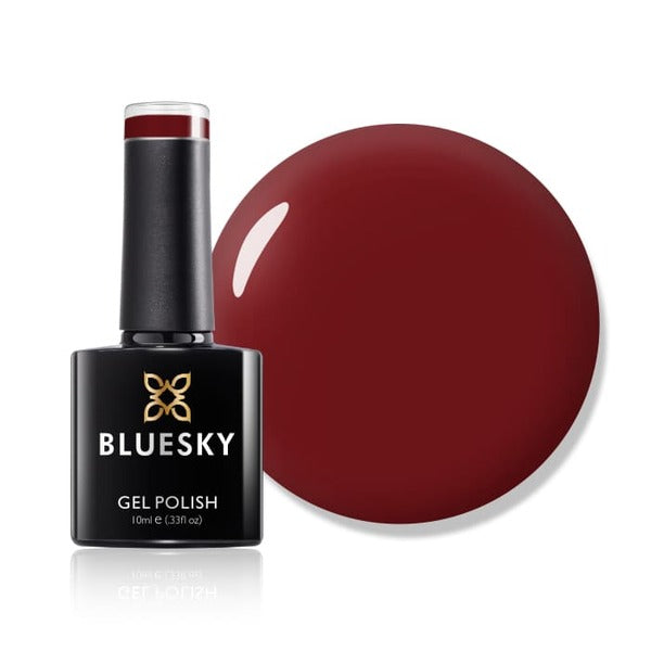 Bluesky gel polish Paradise Deep Red - British product