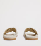 Eleventy embroidered crossover slides slippers - British product