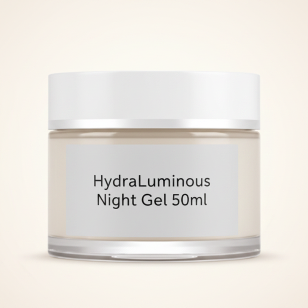 No7 HydraLuminous+ Night Gel 50ml, imported from the UK
