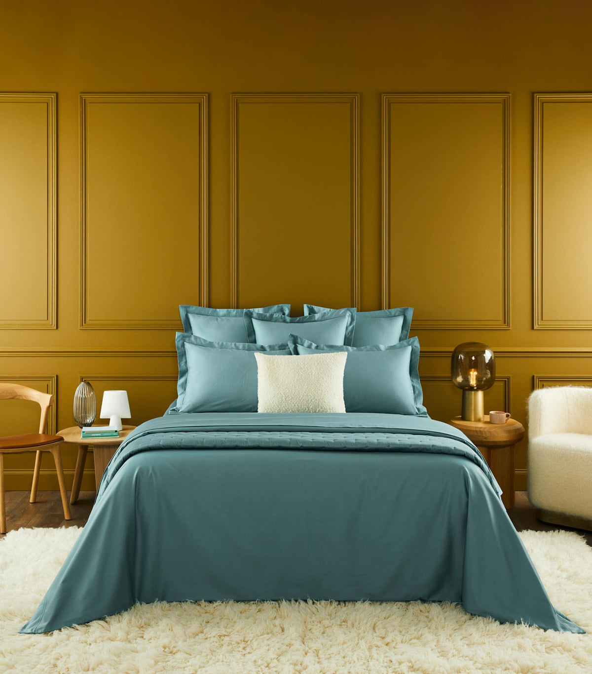 Yves Delorme Triomphe duvet cover 260cm x 220cm, imported from the UK