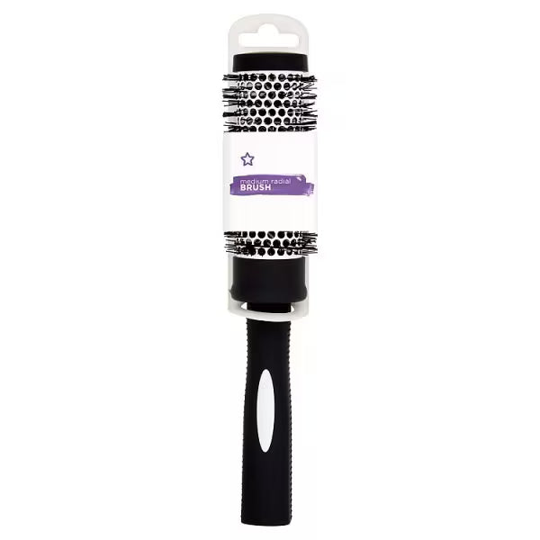 Superdrug medium radial hair brush for detangling needs (British brand)