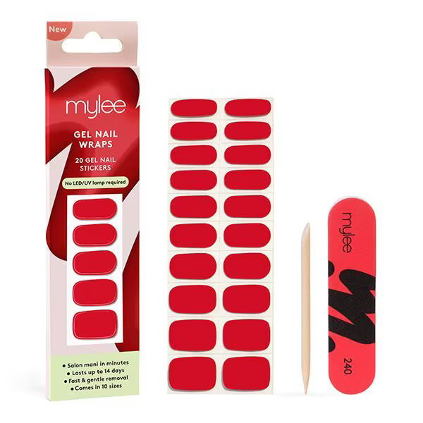 Mylee Gel Nail Wraps French Cancan, imported from the UK