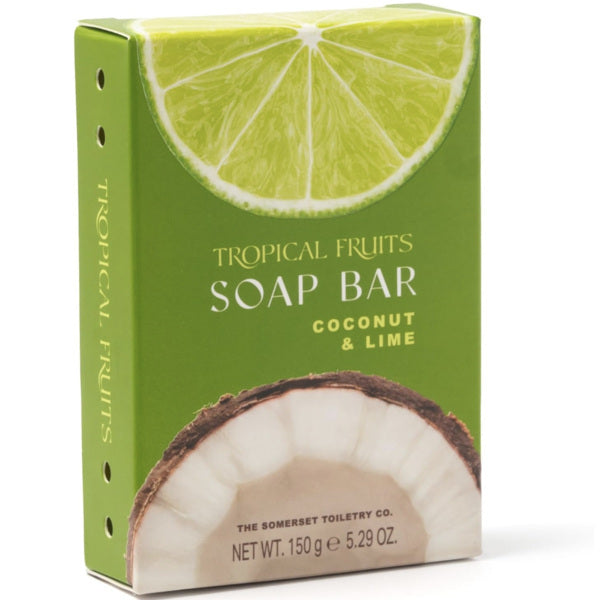Tropical Fruits Coconut & Lime glycerine soap 150g (British brand)