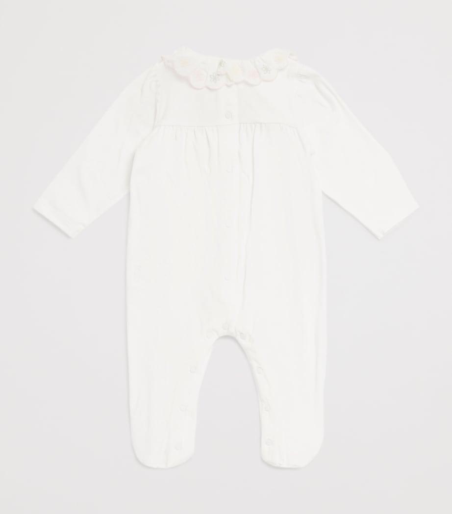 Patachou cotton embroidered all-in-one for ages 1-24 months, imported from the UK