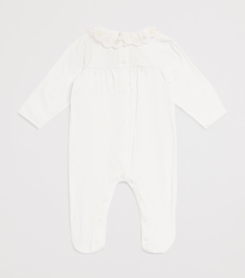 Patachou cotton embroidered all-in-one for ages 1-24 months, imported from the UK