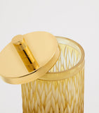 ZODIAC Crystal Amber Cotton Wool Jar