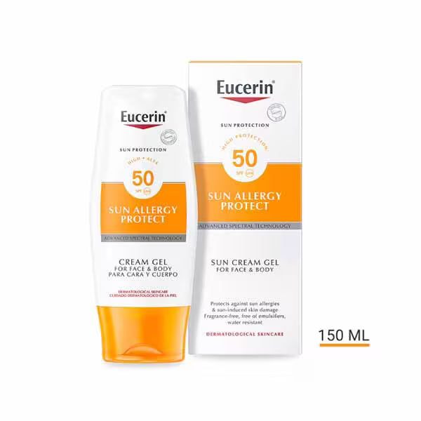 Eucerin Sun Allergy Protect Sun Cream Gel SPF50 150ml (British brand)
