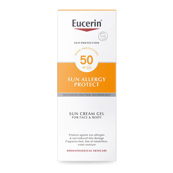 Eucerin Sun Allergy Protect Sun Cream Gel SPF50 150ml (British brand)