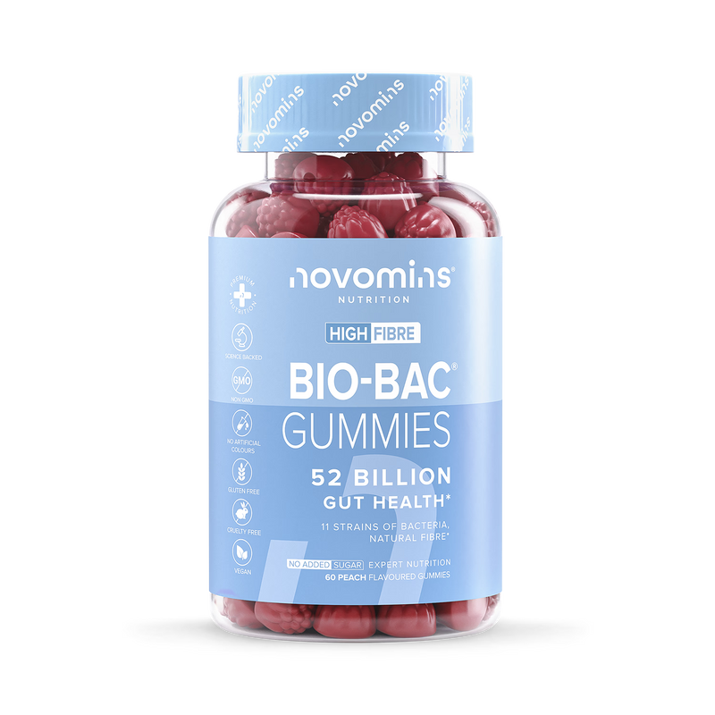 Novomins Bio-Bac peach gummies 60 pieces, imported from the UK