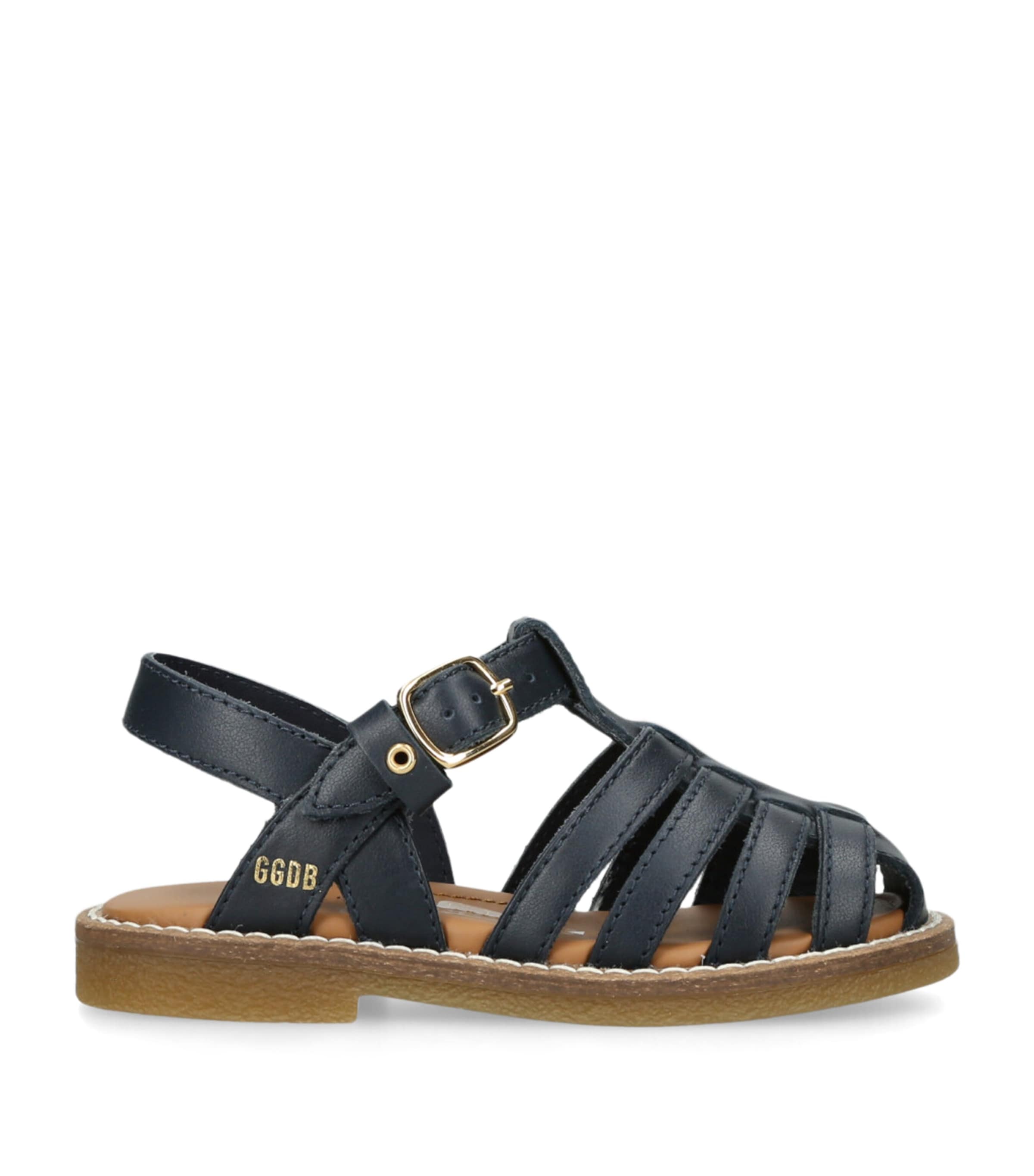 Golden Goose Leather Maxime sandals, UK version