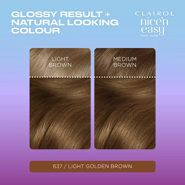 Clairol semi-permanent hair dye golden brown - British product