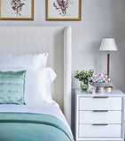Gingerlily silk double fitted sheet 140cm x 200cm, UK version