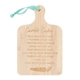 Something Different Carrot Cake Recipe Bamboo Cutting Board 25cm (British brand)