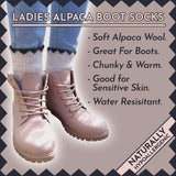 Sock Snob ladies boot socks alpaca wool blend UK 4-8 (British brand)