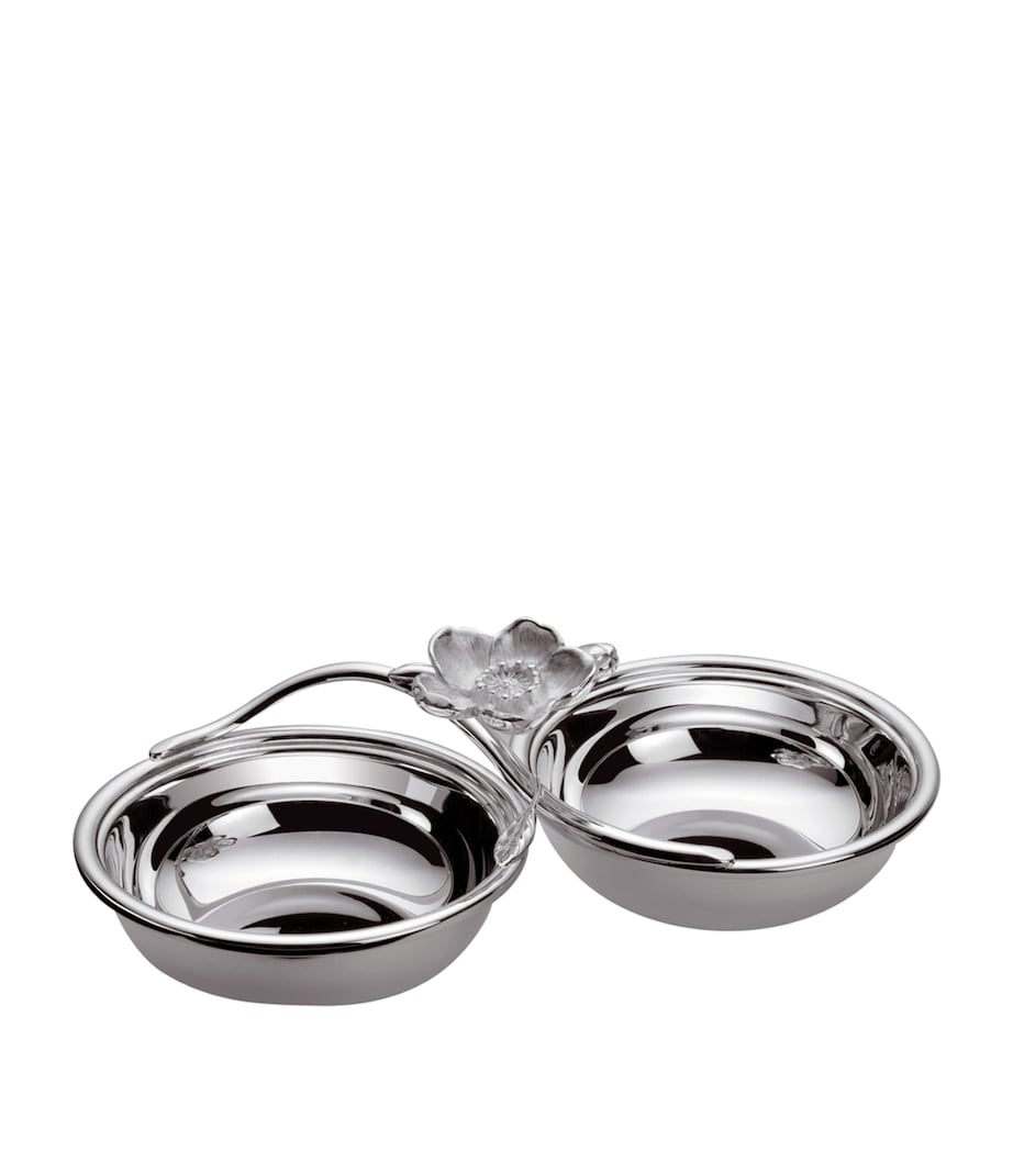 Christofle Anemone silver plate serving dish - British product