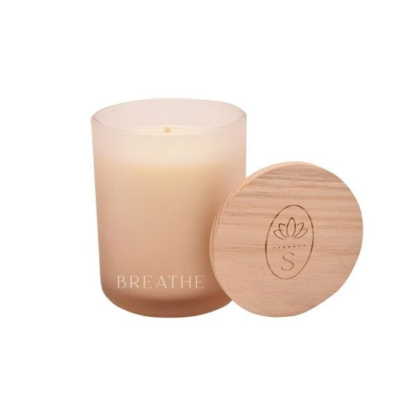 Serenity Breathe scented candle Eucalyptus Sage & Vetiver 120g (British brand)