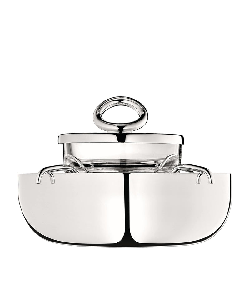 Christofle Small Vertigo Two-Piece Caviar Serving Set