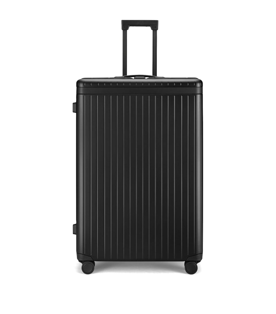 Hardwearing Recycled Polycarbonate Spinner Suitcase in Marine Hue