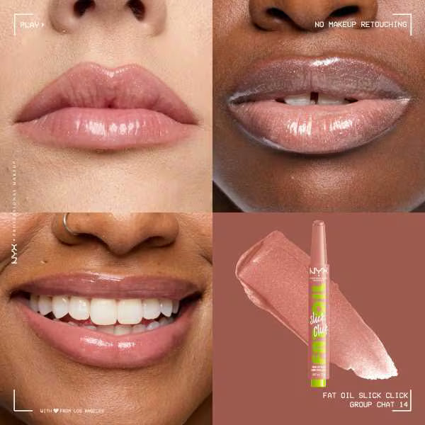 NYX Fat Oil Slick Click lip balm (British brand)
