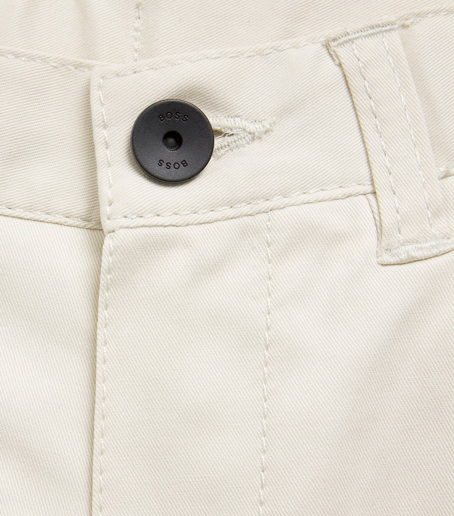 BOSS kids' stretch-cotton chino shorts in sizes 4-16 years - British product