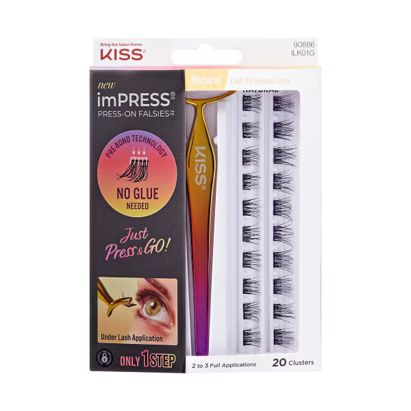 Kiss Press-On False Eyelash Kit #01 Eye Style Set - British product