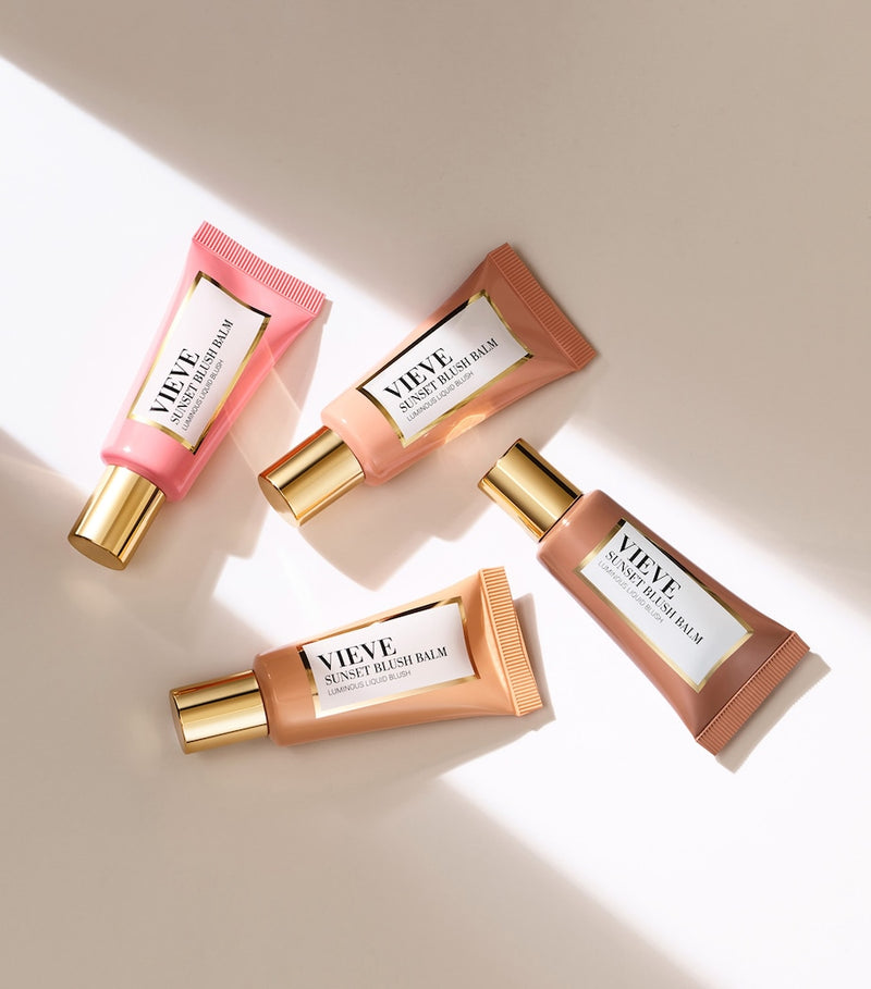 Vieve Sunset Blush Balm, a buildable cheek colour (British brand)