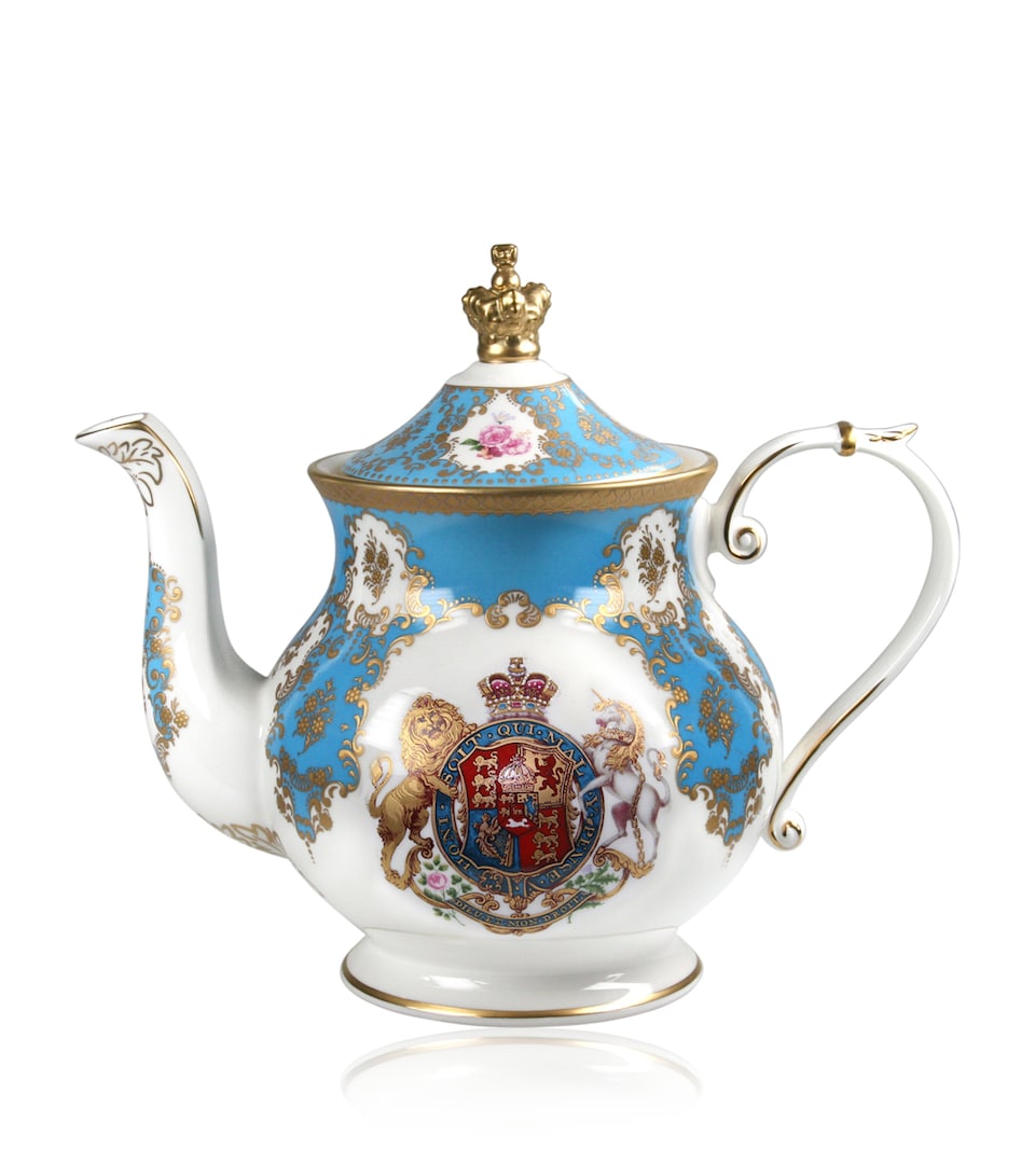 Medium-Sized Glass Tea Pot with Silver Lid 450ml