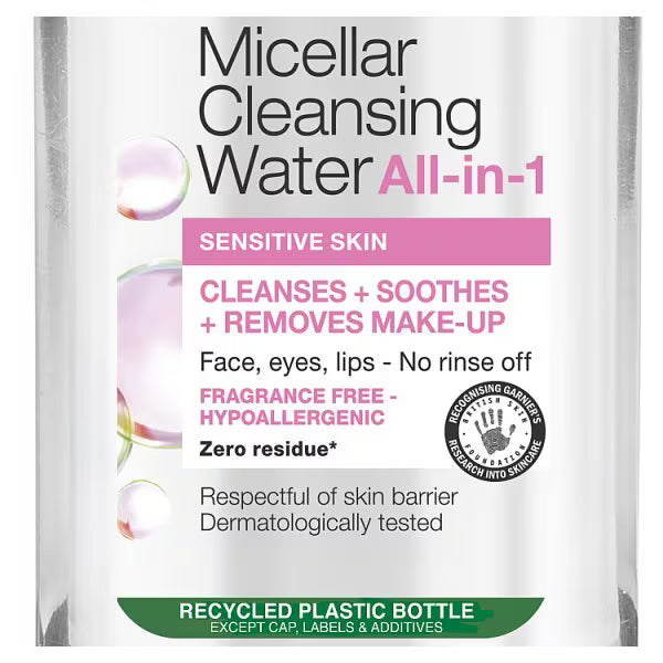 Garnier micellar water sensitive skin 200ml, UK version