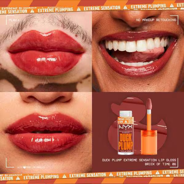 NYX Professional Lip Gloss Duck Plump, imported from the UK