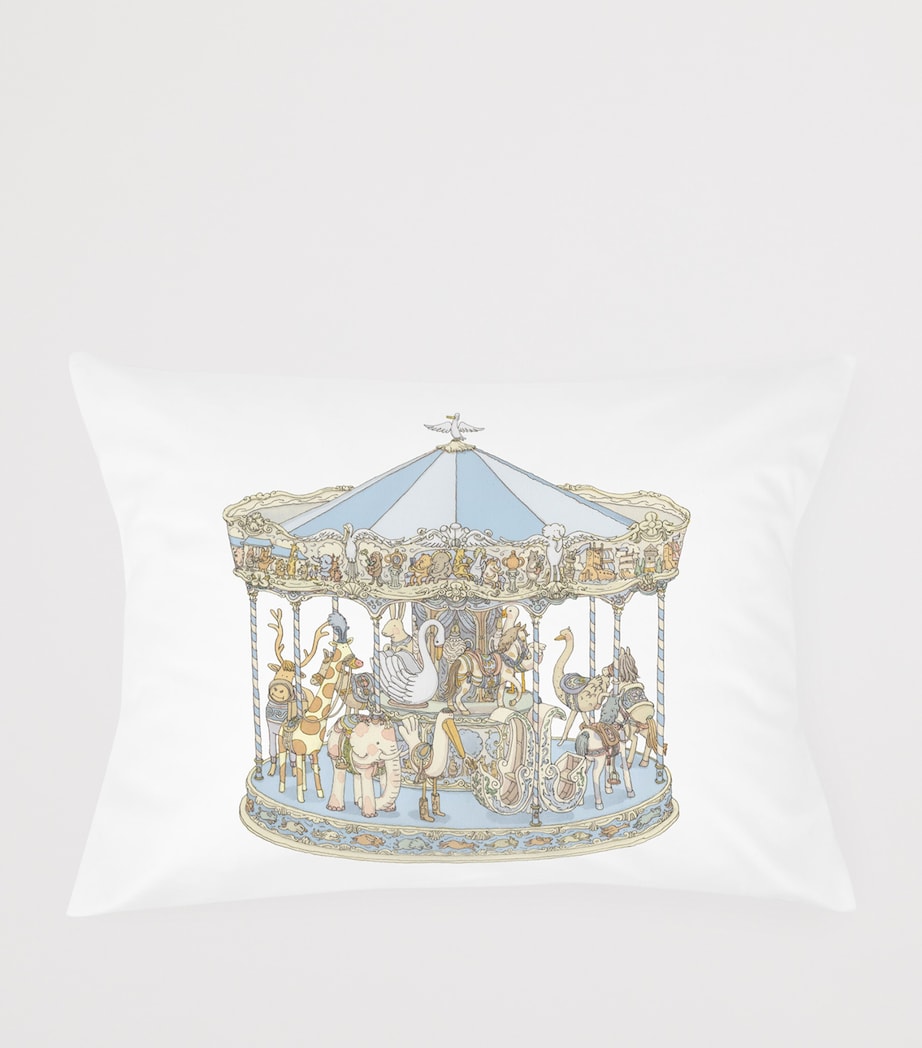 Atelier Choux Cotton-Satin Carousel Pillow