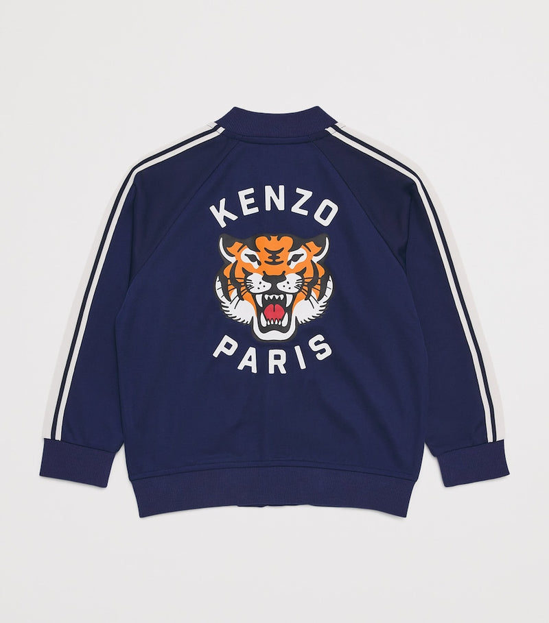 Kenzo kids tiger zip-up bomber jacket for ages 6-14 years, UK version