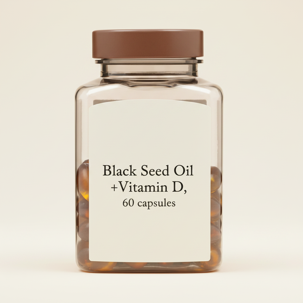 Holland & Barrett Black Seed Oil 60 Capsules, UK version