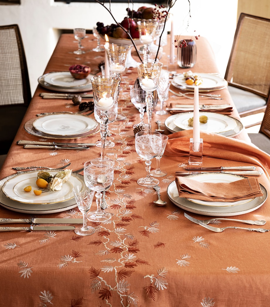 Alexandre Turpault linen embroidered tablecloth 170x250cm - British product