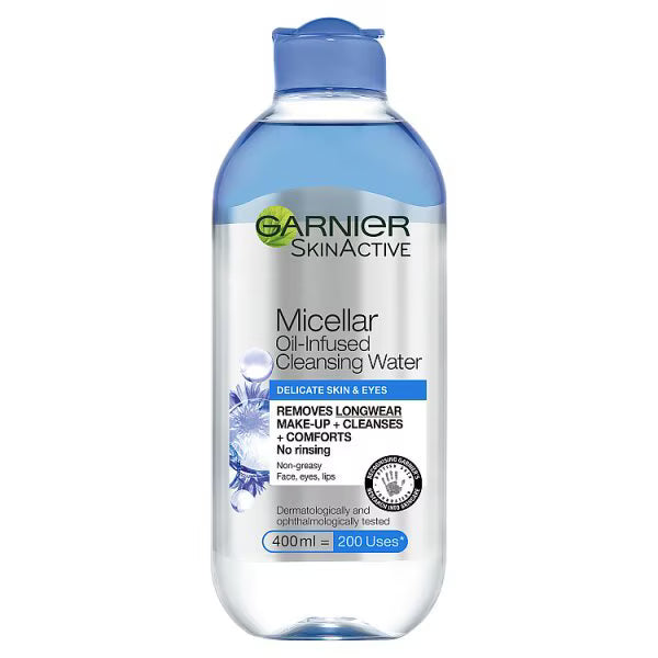 Garnier micellar cleansing water delicate skin 400ml, UK version