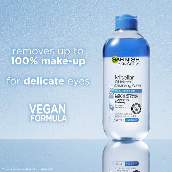 Garnier micellar cleansing water delicate skin 400ml, UK version
