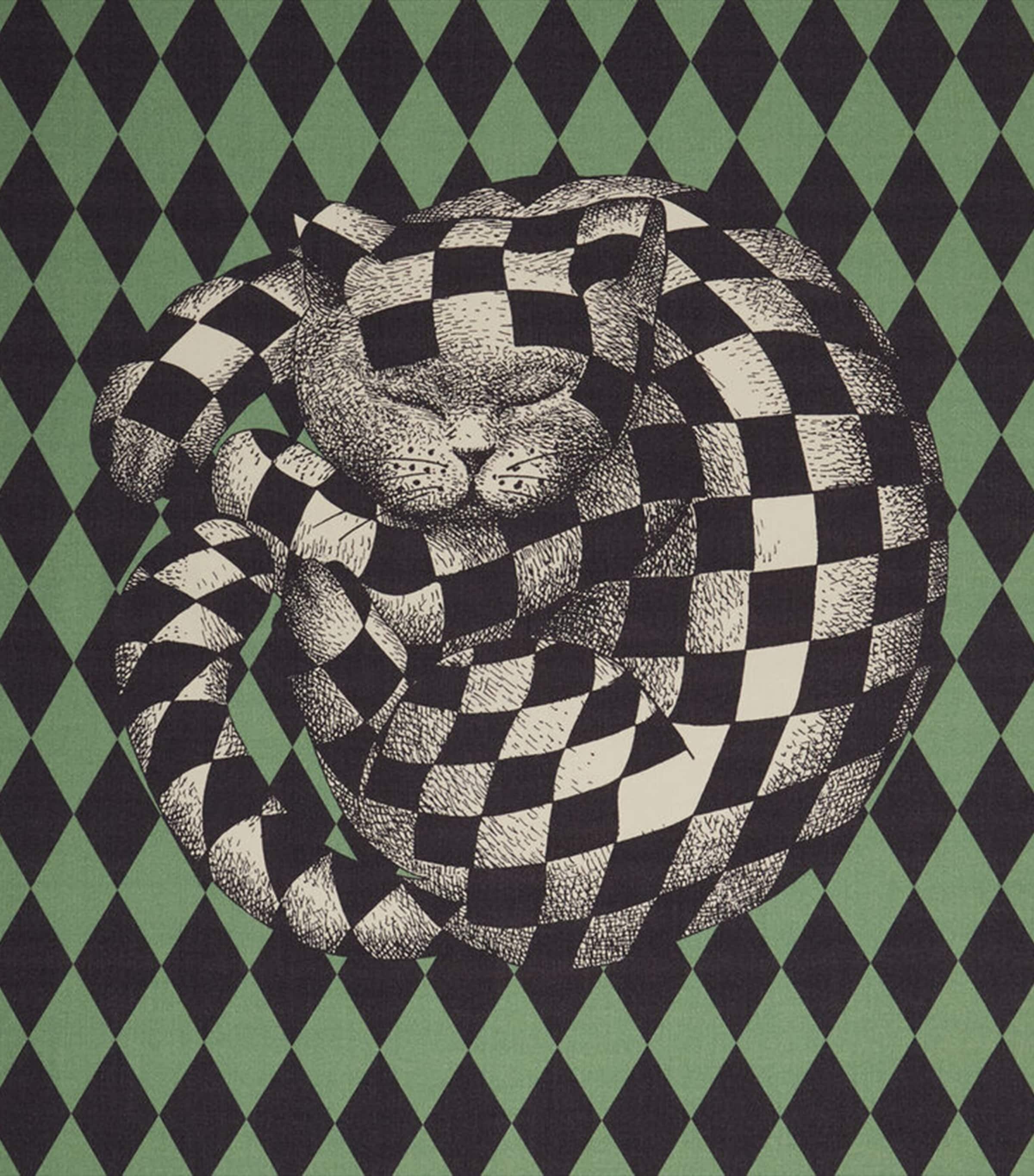 Fornasetti Plaid High Fidelity Losanghe Throw (140cm x 200cm)