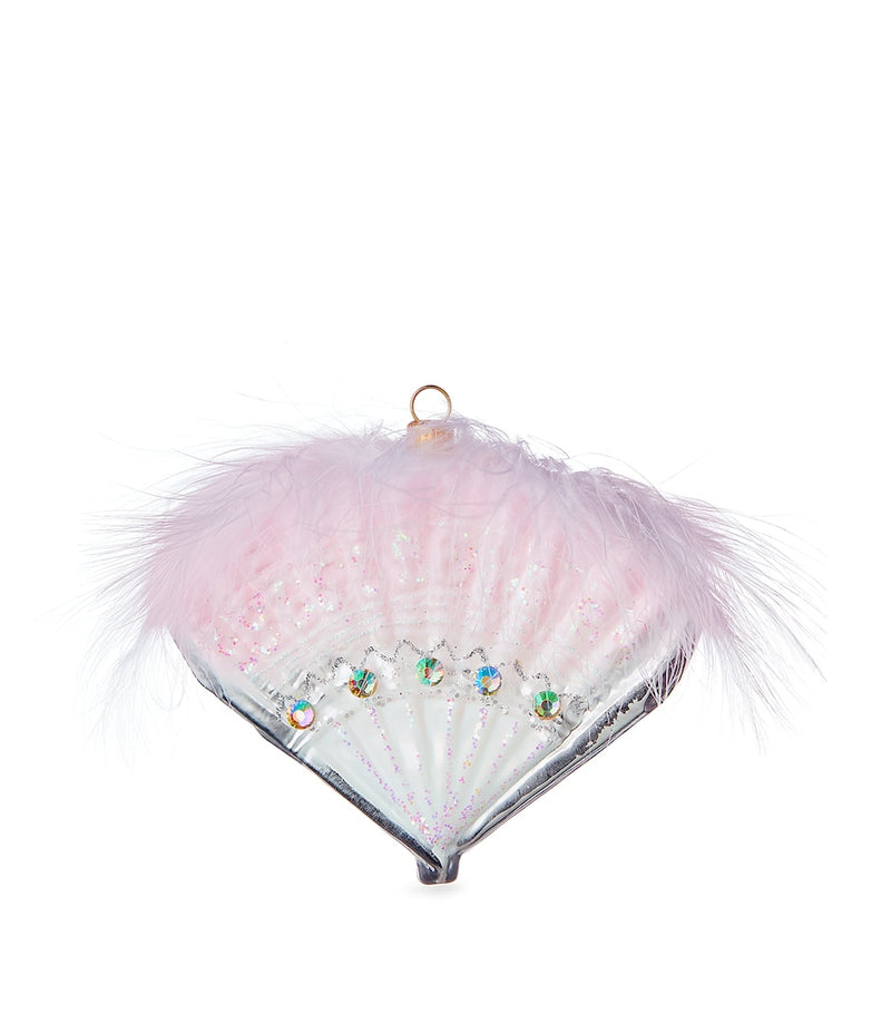 Shimmering Festive Fan-Inspired Christmas Tree Decoration
