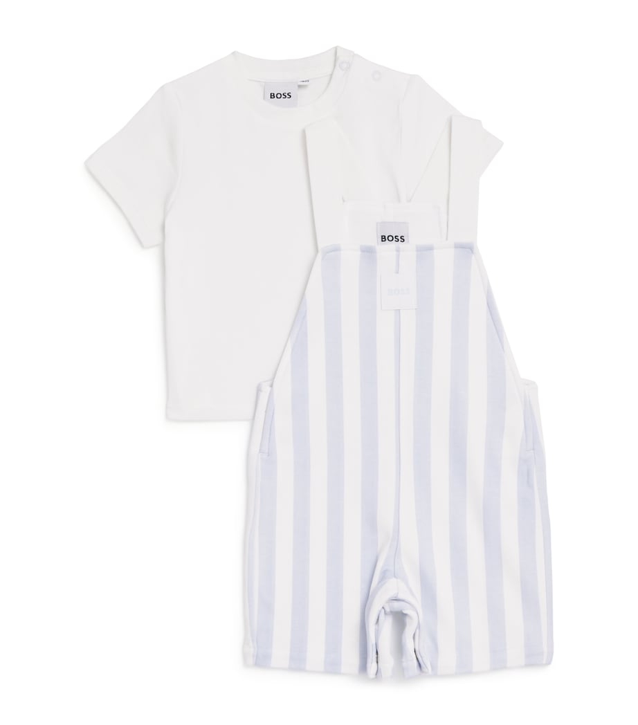 BOSS dungarees and T-shirt set for infants 1-18 months - British product