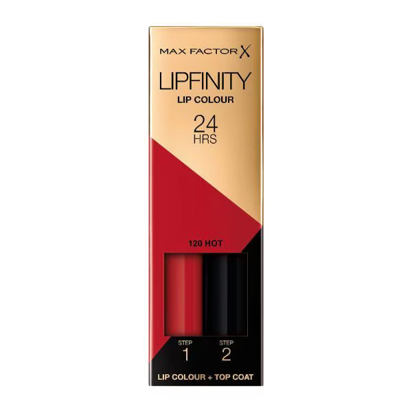 Max Factor Lipfinity Lip Colour 120 Hot, imported from the UK